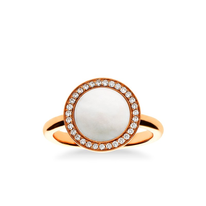 Anillo Halo Grand madreperla