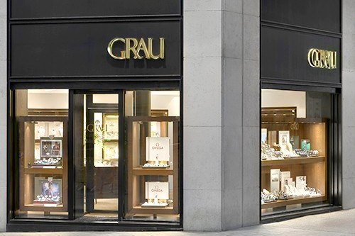 Fachada de la joyería Grau en Sabadell
